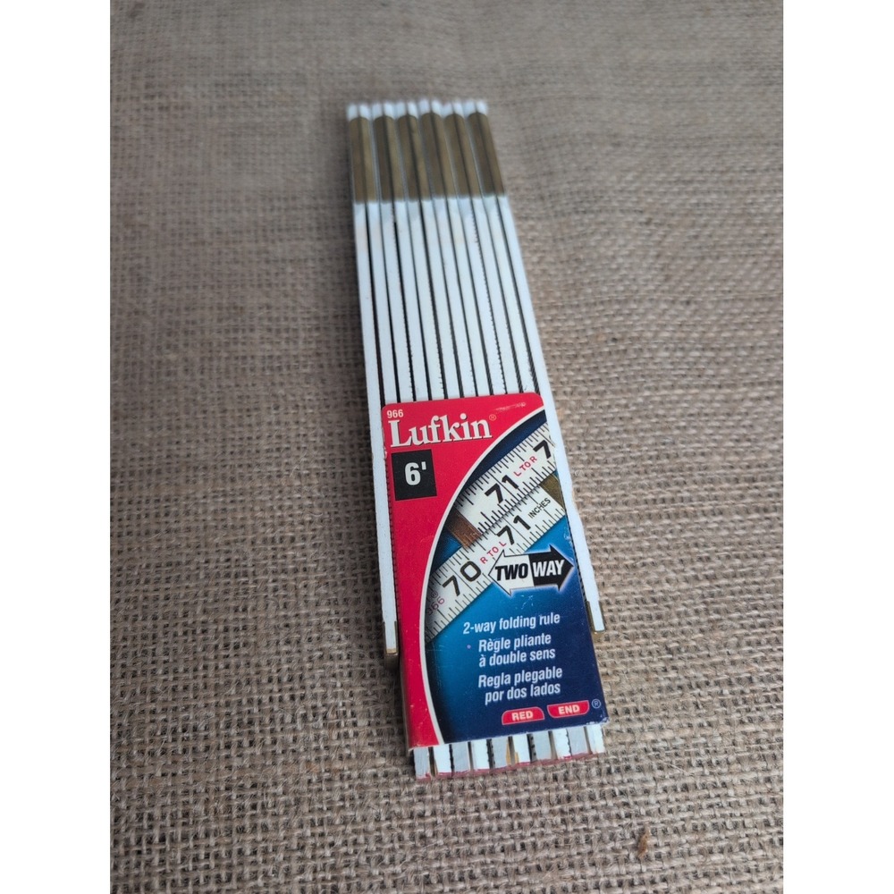 LUFKIN 966 Red End 6' Two Way Rule New in Package